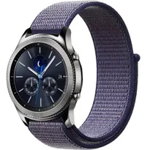 Curea ceas Smartwatch Samsung Galaxy Watch 46mm, Samsung Watch Gear S3, iUni 22 mm Soft Nylon Sport, Midnight Blue