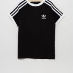 adidas Originals tricou de bumbac pentru copii culoarea negru, cu imprimeu, adidas Originals