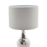 Lampa Manaos, ceramica, argintiu alb, 28x28x39 cm, GILDE