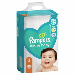 Scutece Active Baby Mega Box, Marimea 3, 6-10 kg, 152 bucati, Pampers, Pampers