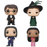 Set 4 figurine Funko POP Harry Potter, Severus Snape, Harry Potter, Parvati Patil & Minerva McGonagall, Vinil, 10 cm, Multicolor