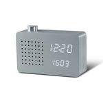 Ceas Radio Click Clock Aluminium