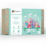 Set De Constructie Magnetic 12 De Piese Cu Forme Dreptunghiulare Transparent Magnetic Tiles, Connetix