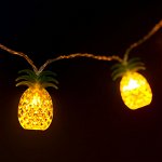 Sir de lumini LED, ananas, 1,65 m, 10 LED-uri , alb cald, 2 x AA