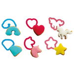 Povesti cu Unicorn - Decupatoare Plastic O 4 x H 2.2 cm, Set 6 Buc