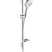 Set dus Hansgrohe gama Raindance Select E 120, 3 functii, UnicaS Puro0.65m, alb-crom