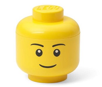 Mini cutie depozitare cap minifigurina LEGO baiat 40331724, 