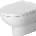 Set vas WC suspendat Duravit DuraStyle Basic Rimless si capac cu inchidere lenta, Duravit