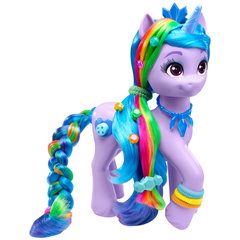 Figurina My Little Pony - Izzy Moonbow si coafurile curcubeu