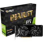 PALIT Placa video GeForce RTX 2060 Dual, 12GB GDDR6, 192-bit