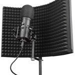 Microfon Trust GXT 259 Rudox, Filtru anti-ecou inclus, Shockmount & Popfilter, Cardioid, USB
