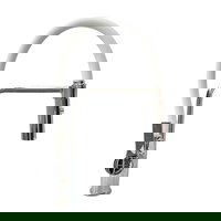 Baterie de bucatarie SanDonna Andra, monocomanda, pipa flexibila, alb, Sandonna