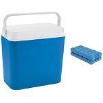 Set cutie frigorifica ATLANTIC, 24L, cu 2 buc pastile de racire 400gr, F1, albastru