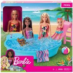 Set de joaca Barbie - Papusa cu piscina si accesorii