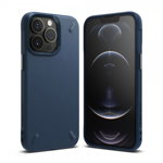 Husa Spate Premium Ringke Fusion Onyx Compatibila Cu iPhone 13 Pro Max, Albastru Navy, Ringke