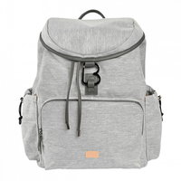 Rucsac de infasat Beaba Vancouver, Heather Grey, 34 x 20 x 42 cm, 100% poliester