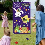 Joc de aruncare pentru copii LANMOK, textil, multicolor, 76 x 140 cm
