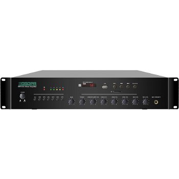 Amplificator 120W cu mixer, 6 zone, MP212U cu USB/ SD/ FM Tuner, intrari 2Mic si 3Line, 100V, DSPPA