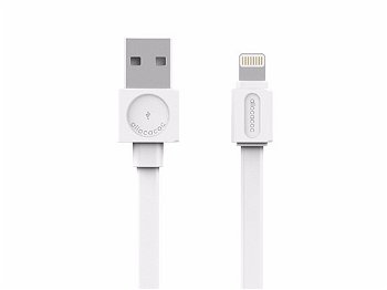 Cablu alimentare/sync USB - Lighting 1.5m alb, Allocacoc
