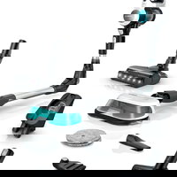 Aspirator Bosch Unlimited 7 ProHygienic Aqua BCS71HYG1, vertical cu mop, 0.3L, Negru/Alb, Bosch