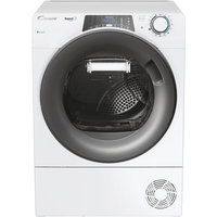 Uscator De Rufe RapidO Pro Pompa De Caldura 8Kg 14 Programe Clasa E WiFi Easy Case Dry Senzor Kilo Detector Alb, Candy