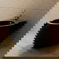 Gossi bideu rotund pe pardoseala, negru, ceramica calitate superioara, Gossi Gossi bideu rotund pe pardoseala, negru, ceramica calitate superioara, Gossi