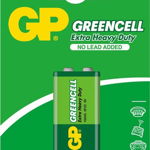 Baterii GP GREENCELL, 9V (6F22), blister 1buc