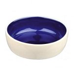 Castron Ceramica 0.3 l /12 cm Crem Albastru 2467, Trixie