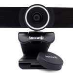 Camera Web TERRA Webcam Pro 4K, 2 MP, 30 fps, Microfon Dual, USB (Negru), Terra