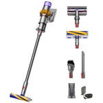 DYSON Aspirator vertical Dyson V15 Detect Absolute 2023 cu iluminare , 660 W, ecran LCD, 0.77l, autonomie 60 min, galben-nichel, DYSON