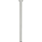 Picior rotund pentru masa, metal, alb, 500 mm, euronarcis