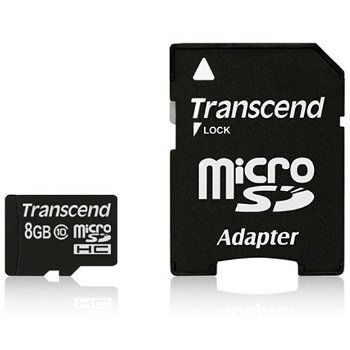 Micro SDHC 8GB Class 10, Transcend