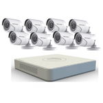 Kit Sistem Supraveghere 8 Camere Hikvision 720P Interior/Exterior IR 20m DVR 8 canale video / 1 canal audio