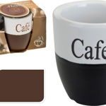 Set 2 cani cafea Excellent Houseware, ceramica, 250 ml Set 2 cani cafea Excellent Houseware, ceramica, 250 ml