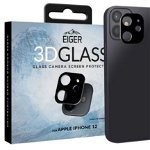 Folie Protectie Sticla Eiger 3D EGSP00715 pentru iPhone 12 (Negru), Eiger
