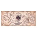 Mousepad profesional pentru gaming si birou Harry Potter, Marauders Map, model XL, antiderapant, impermeabil, 80x35 cm