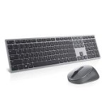 Kit tastatura si mouse Dell Premier Multi-Device KM7321W, wireless, negru, DELL