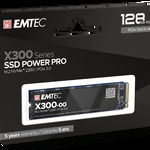 SSD EMTEC X300 POWER PRO, 128GB, M.2 2280, PCIe Gen3 x4, Emtec