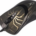 Mouse A4Tech EVO XGame Laser Oscar X747 Extra Fire A4TMYS29980, 3600 DPI, Laser, USB, cu fir, 7 Butoane, Maro, A4Tech