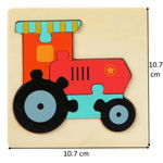 Puzzle lemn mijloace de transport Engros, 