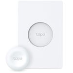 TP-LINK TAPO S200D intrerupator inteligent cu baza(NECESITA HUB TAPO), Standarde și Protocoale: 868Mhz / 922MHz, Cerințe de sistem: iOS 10+, Android 5.0+, 86 × 86 × 23.7 mm, alimentare: Baterie CR2032., TP-LINK