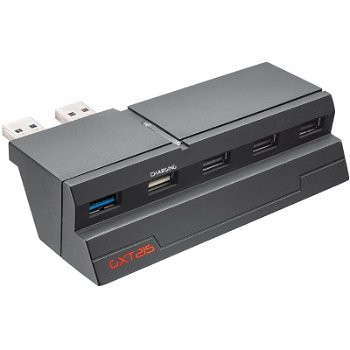 Accesoriu consola Trust HubGXT 215 USB 5 porturi pentru PlayStation 4