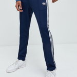 adidas Originals pantaloni de trening barbati, culoarea albastru marin, cu imprimeu, adidas Originals