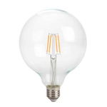 Bec cu LED Filament E27 G125 4W Velleman