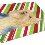 Caroline`s Treasures Silky Terrier Bomboane trestie de zahăr de vacanță de Crăciun de sticlă de tăiere Bord mare Multi 12H x 16W, 
