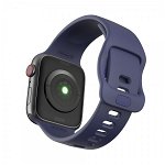 Curea Icon Band Upzz Tech Protect ,compatibila Cu Apple Watch 1/2/3/4/5/6 (42/44mm), Navy