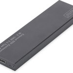 Carcasa de protectie pentru hdd extern , Digitus , M.2 Type/C™ USB , gri, Digitus
