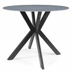 Masa rotunda Talia marmura gri/negru - ø90 / h75 cm, Signal