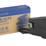 Kyocera TK-1125 Toner Black, 2,100 Pages, Original Premium Printer Cartridge 1T02M70NLV compatible with ECOSYS FS-1061DN, FS-1325MFP