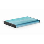 Carcasa rack pentru hard disk, Gembird, 2,5inch, SATA, Plastic/Aluminiu (Albastru), Gembird